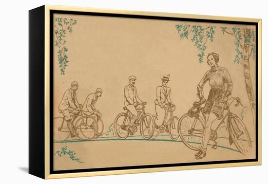 'Cycling 1839-1939 front cover', 1939-Unknown-Framed Premier Image Canvas