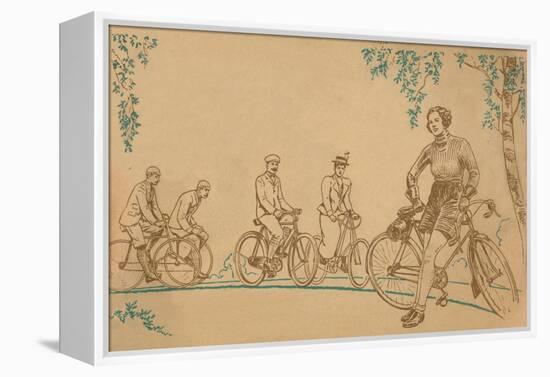 'Cycling 1839-1939 front cover', 1939-Unknown-Framed Premier Image Canvas