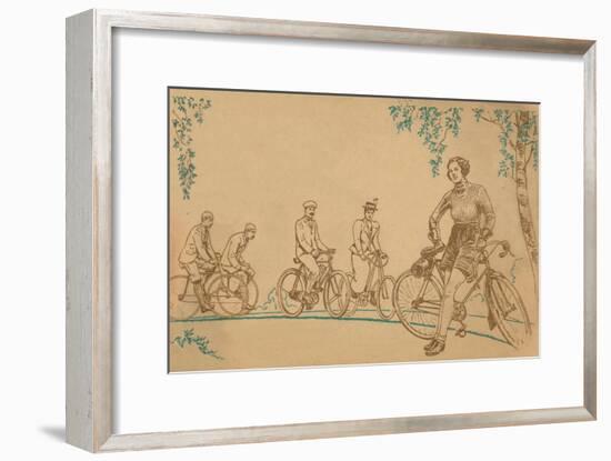 'Cycling 1839-1939 front cover', 1939-Unknown-Framed Giclee Print