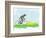 Cycling Grunge Poster Template-JackyBrown-Framed Art Print