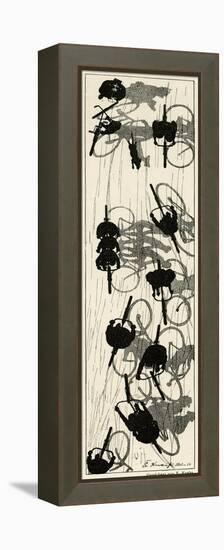 Cycling Silhouette-E. Kneiss-Framed Premier Image Canvas