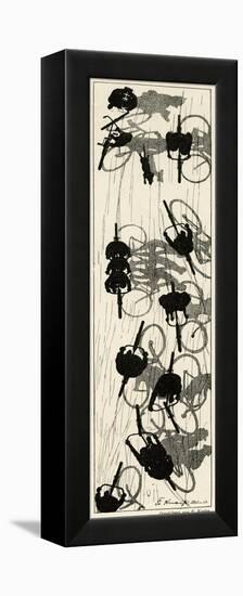 Cycling Silhouette-E. Kneiss-Framed Premier Image Canvas