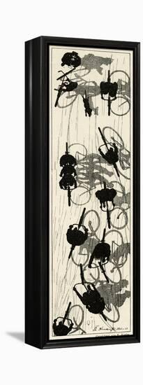 Cycling Silhouette-E. Kneiss-Framed Premier Image Canvas