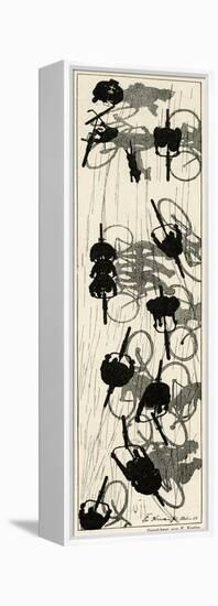 Cycling Silhouette-E. Kneiss-Framed Premier Image Canvas