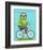 Cycling Sloth-Nancy Lee-Framed Art Print