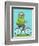 Cycling Sloth-Nancy Lee-Framed Premium Giclee Print