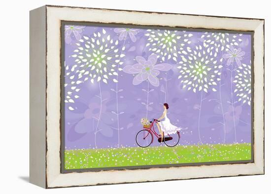 Cycling-Milovelen-Framed Stretched Canvas