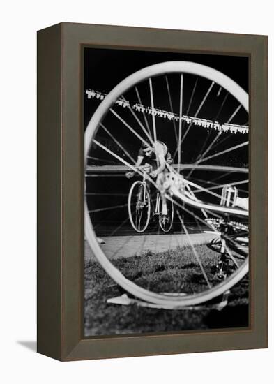 Cyclist Jacques Anquetil Failed in the Attempt of Breaking World Record October 22, 1955-null-Framed Stretched Canvas