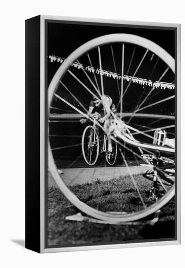 Cyclist Jacques Anquetil Failed in the Attempt of Breaking World Record October 22, 1955-null-Framed Stretched Canvas