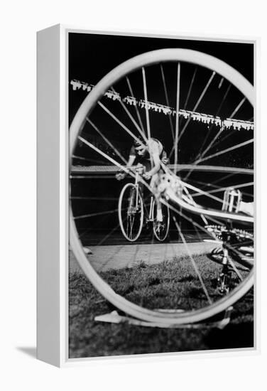 Cyclist Jacques Anquetil Failed in the Attempt of Breaking World Record October 22, 1955-null-Framed Stretched Canvas