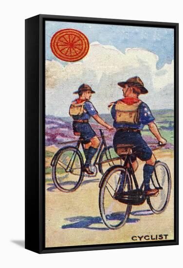 'Cyclist' Scout Badge, 1923-English School-Framed Premier Image Canvas