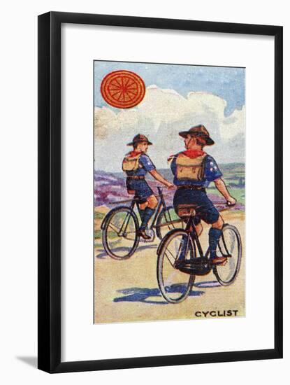 'Cyclist' Scout Badge, 1923-English School-Framed Giclee Print