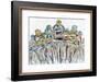 Cyclists 199-Heather Blanton Fine Art-Framed Giclee Print