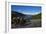 Cyclists Above Lough Nafooey, Shot from the County Mayo Side of the Border-null-Framed Photographic Print