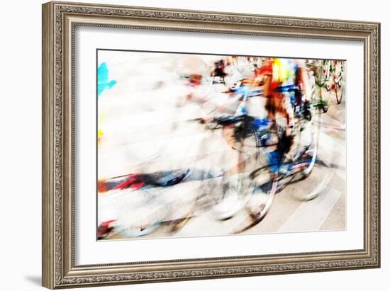 Cyclists B-null-Framed Giclee Print