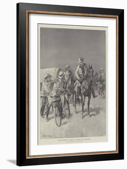 Cyclists Bringing a Message to Jameson from Johannesburg-William Heysham Overend-Framed Giclee Print