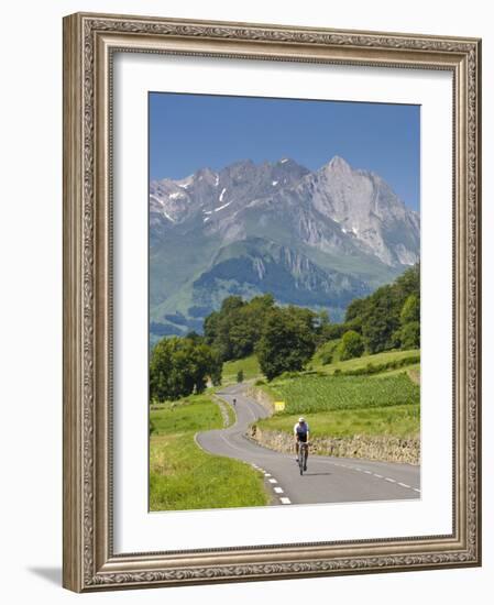 Cyclists, Grange Sous La Neige, Midi-Pyrenees, France-Doug Pearson-Framed Photographic Print