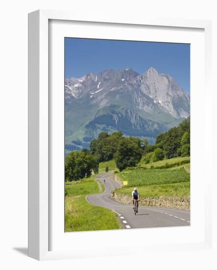 Cyclists, Grange Sous La Neige, Midi-Pyrenees, France-Doug Pearson-Framed Photographic Print