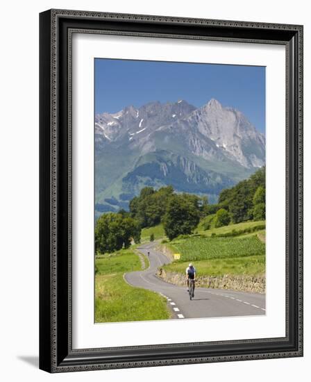 Cyclists, Grange Sous La Neige, Midi-Pyrenees, France-Doug Pearson-Framed Photographic Print