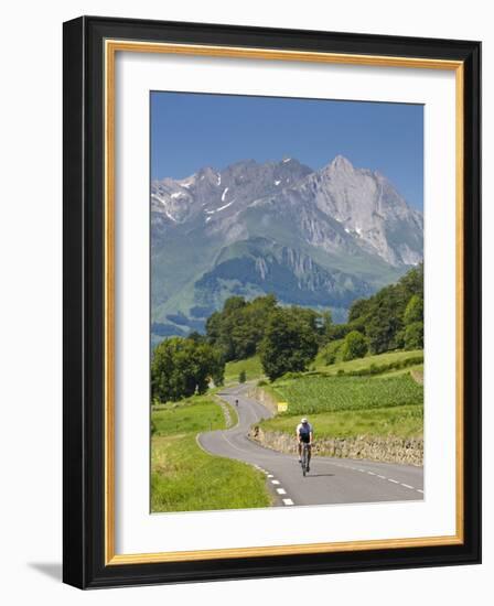 Cyclists, Grange Sous La Neige, Midi-Pyrenees, France-Doug Pearson-Framed Photographic Print