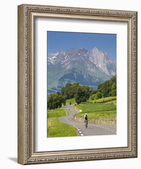 Cyclists, Grange Sous La Neige, Midi-Pyrenees, France-Doug Pearson-Framed Photographic Print