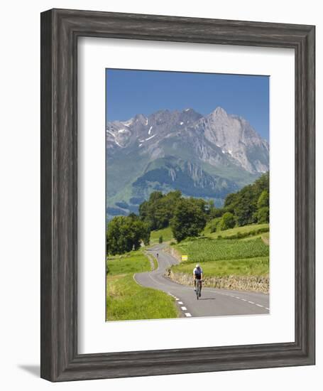 Cyclists, Grange Sous La Neige, Midi-Pyrenees, France-Doug Pearson-Framed Photographic Print