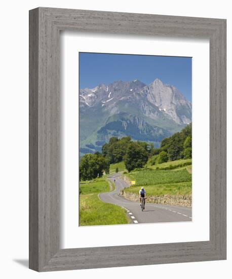 Cyclists, Grange Sous La Neige, Midi-Pyrenees, France-Doug Pearson-Framed Photographic Print