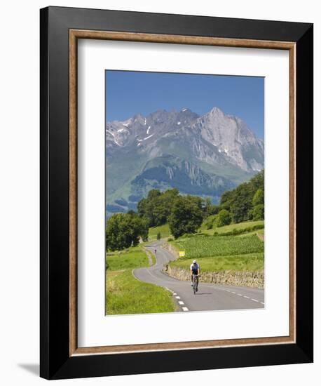 Cyclists, Grange Sous La Neige, Midi-Pyrenees, France-Doug Pearson-Framed Photographic Print