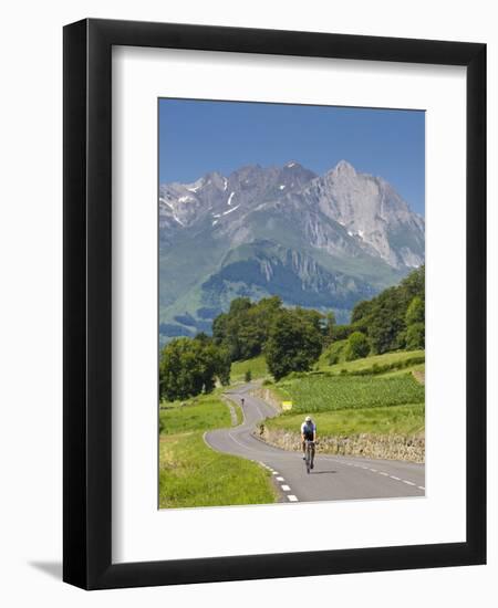 Cyclists, Grange Sous La Neige, Midi-Pyrenees, France-Doug Pearson-Framed Photographic Print