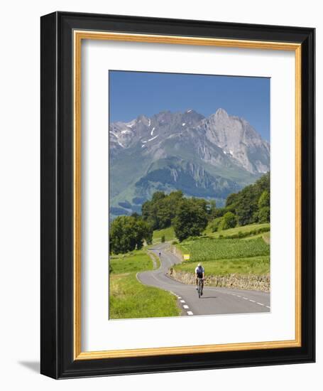 Cyclists, Grange Sous La Neige, Midi-Pyrenees, France-Doug Pearson-Framed Photographic Print