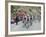 Cyclists Including Lance Armstrong and Yellow Jersey Alberto Contador in the Tour De France 2009-Christian Kober-Framed Photographic Print