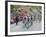 Cyclists Including Lance Armstrong and Yellow Jersey Alberto Contador in the Tour De France 2009-Christian Kober-Framed Photographic Print