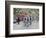 Cyclists Including Lance Armstrong and Yellow Jersey Alberto Contador in the Tour De France 2009-Christian Kober-Framed Photographic Print