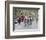 Cyclists Including Lance Armstrong and Yellow Jersey Alberto Contador in the Tour De France 2009-Christian Kober-Framed Photographic Print