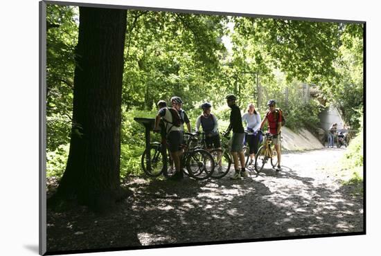 Cyclists, Petts Wood, Kent, 2005-Peter Thompson-Mounted Photographic Print
