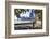 Cyclists Riding Along Lake Michigan Shore with the Chicago Skyline Beyond, Chicago, Illinois, USA-Amanda Hall-Framed Photographic Print