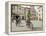 Cyclists Riding Through Namesti in Town of Mikulov, Brnensko Region-Richard Nebesky-Framed Premier Image Canvas