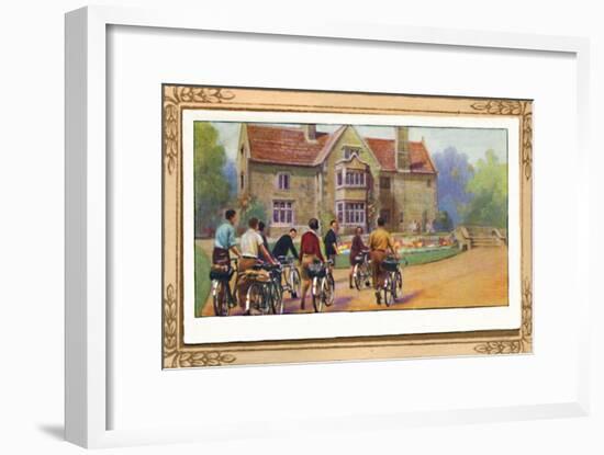 'Cyclists & The Y.H.A.', 1939-Unknown-Framed Giclee Print