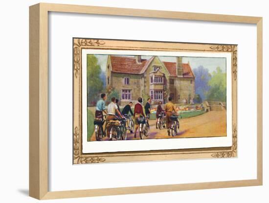 'Cyclists & The Y.H.A.', 1939-Unknown-Framed Giclee Print
