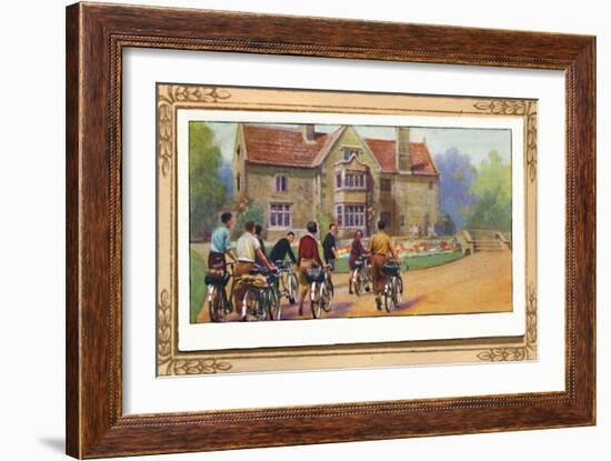 'Cyclists & The Y.H.A.', 1939-Unknown-Framed Giclee Print