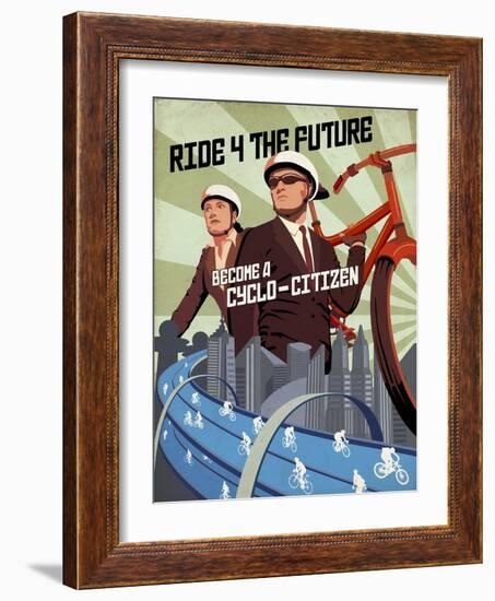 Cyclo Citizen-Steve Thomas-Framed Giclee Print