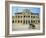 Cyclo Passing the Old Post Office in Phnom Penh in Cambodia, Indochina, Southeast Asia-Tim Hall-Framed Photographic Print