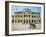 Cyclo Passing the Old Post Office in Phnom Penh in Cambodia, Indochina, Southeast Asia-Tim Hall-Framed Photographic Print