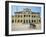 Cyclo Passing the Old Post Office in Phnom Penh in Cambodia, Indochina, Southeast Asia-Tim Hall-Framed Photographic Print