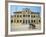 Cyclo Passing the Old Post Office in Phnom Penh in Cambodia, Indochina, Southeast Asia-Tim Hall-Framed Photographic Print