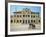 Cyclo Passing the Old Post Office in Phnom Penh in Cambodia, Indochina, Southeast Asia-Tim Hall-Framed Photographic Print