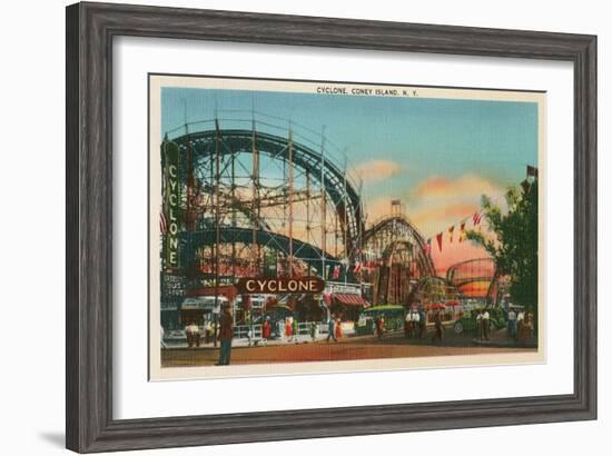 Cyclone, Coney Island, New York City-null-Framed Art Print