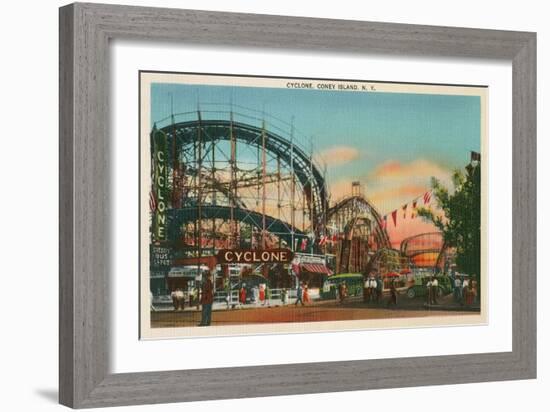 Cyclone, Coney Island, New York City-null-Framed Art Print