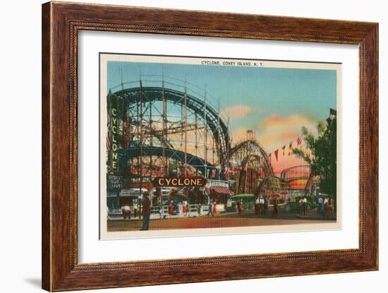 Cyclone, Coney Island, New York City-null-Framed Art Print