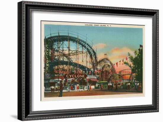 Cyclone, Coney Island, New York City-null-Framed Art Print